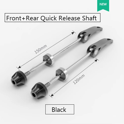 Ступица колеса быстрый выпуск QR передний задний осевой стержень велосипедные шампуры Сверхлегкий эксцентрики для MTB дорожный велосипед - Цвет: black-F-R