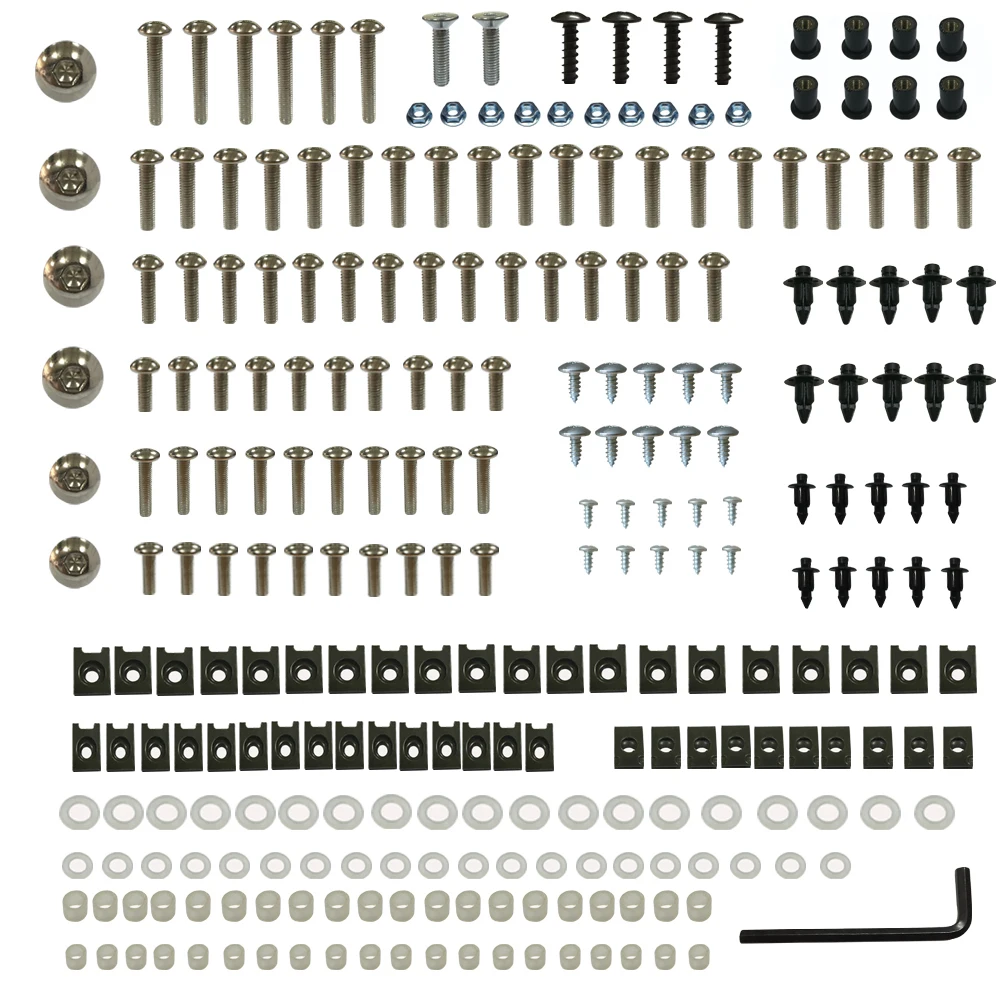 

1 set of Motorcycle Sportbike Fairing Bolt Kit Body Fasteners Clips Screws case for YAMAHA KAWASAKI HONDA SUZUKI KTM Triumph