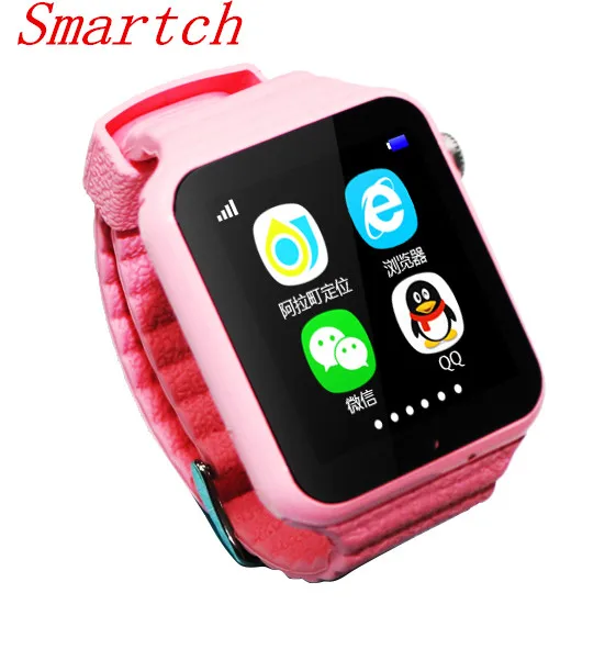 

Smartch GPS Smart Watch Kids Watch V7k with Camera Facebook SOS Call Location Devicer Tracker for Kid Safe Anti-Lost Monitor