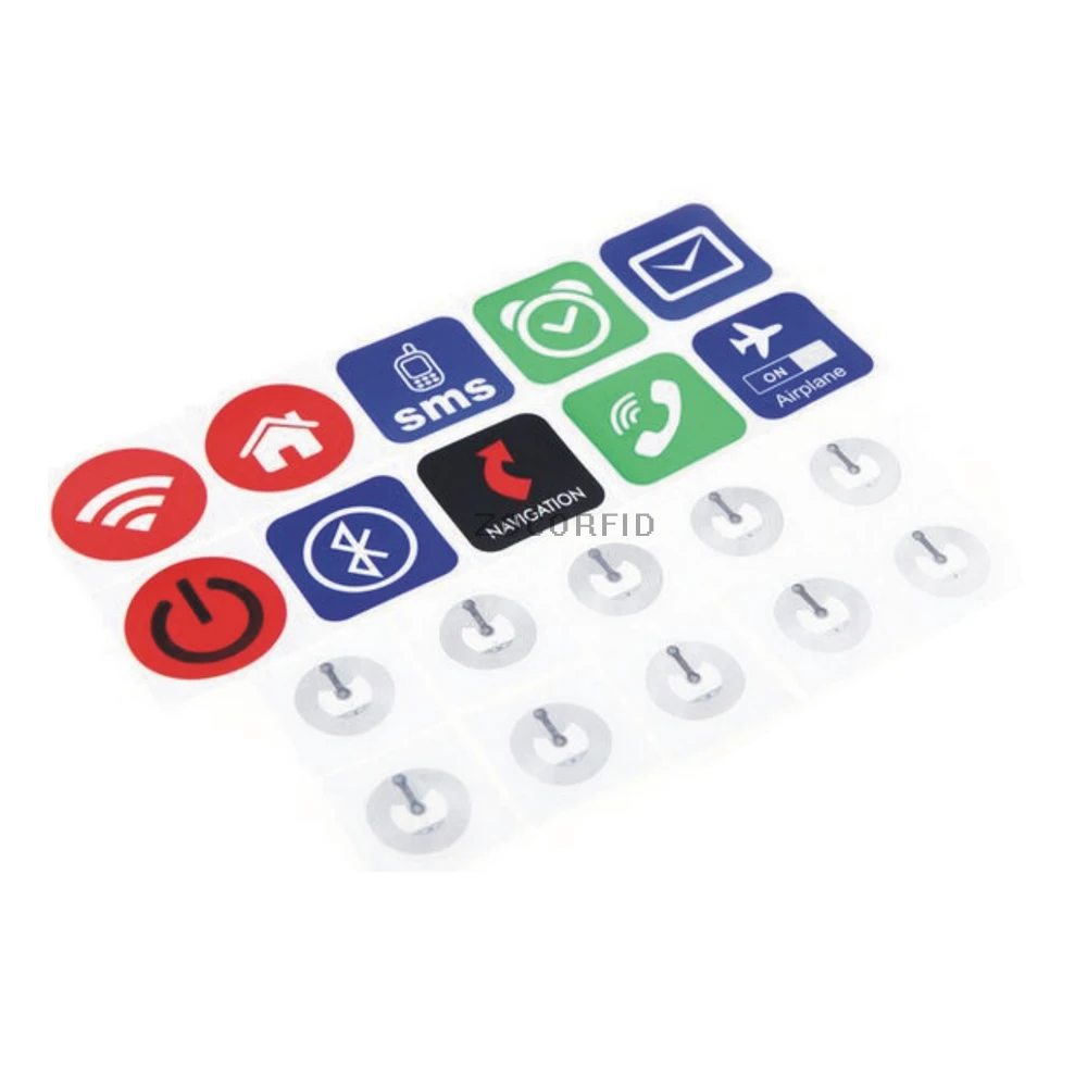 10 sztuk/partia Ntag213 NFC TAG naklejka 13.56MHz ISO14443A NTAG 213 NFC tag uniwersalna etykieta dla wszystkich telefonów z obsługą NFC 10 sztuk/partia Ntag213 NFC TAG naklejka 13.56MHz ISO14443A NTAG 213 NFC tag uniwersalna etykieta dla wszystkich telefonów z obsługą NFC