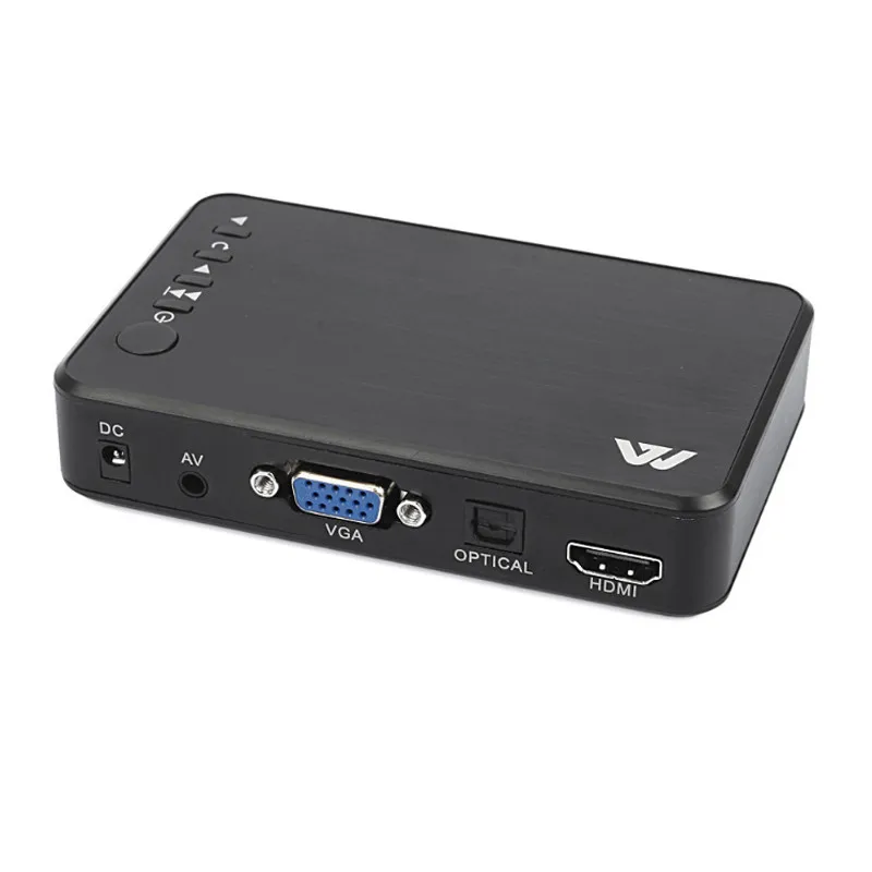 Мини 1080P HDMI мультимедийный плеер Наборы Профессиональный HDD USB2.0 Внешний мультимедийный плеер с 3 выходами HDMI/VGA/AV Mayitr