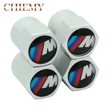 

4Pcs/Lot Car Wheel Tire Valve Caps Tyre Air Cap Auto Airtight Stems Dust Cover For BMW M 3 5 X1 X3 X5 X6 E46 E39 E60 Accessories