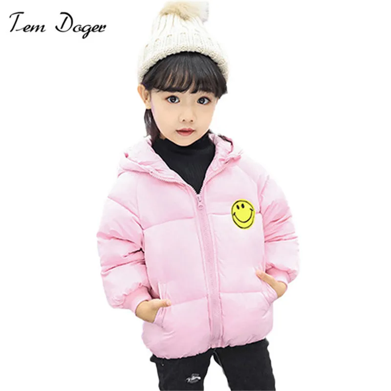 

Tem Doger New Winter Thick Hooded Boy Girl Fashion Hooded Kids Children's Clothing Outerwear Coats Down Jacket