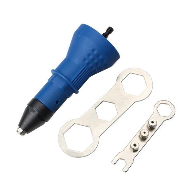 Electric Rivet Nut Gun Riveting Tool Cordless Riveting Drill Adapter Insert Nut Tool Riveting Drill Adapter