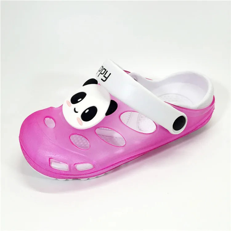 KINE PANDA Children Shoes Girls Slippers Boys Clogs Sandals Kids Indoor Bathroom House Shoes Outdoor Beach Garden Shoes 1-7T