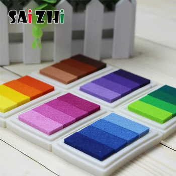 

Saizhi 4 Color Gradient Colorful Scrapbooking Fingerprint Stamp Sealing Decoration Seal Ink Pad Making DIY Crafts SZ3709