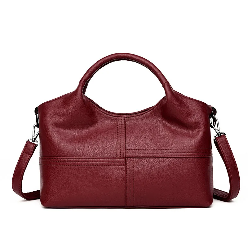 

AOLIDLLI 2018 High Quality Women's PU Leather Handbags Patchwork Shoulder CrossBody Bags Fashion Soft Leather Women Bags
