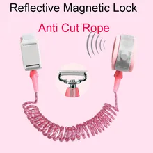 Анти-потерянный соединитель на запястье поводок для ребенка безопасности жгут для детей светоотражающий магнитный замок анти режущий ремень веревка ручной ремень лента