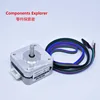 Nema17 pancake stepper motors,22mm boday length 17HS0401-18B ► Photo 1/5