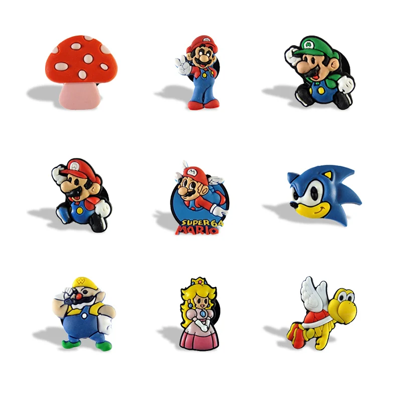 10pcs Classic 3D Super Mario Refrigerator Magnets Decor Fridge Sticker Kids Toy