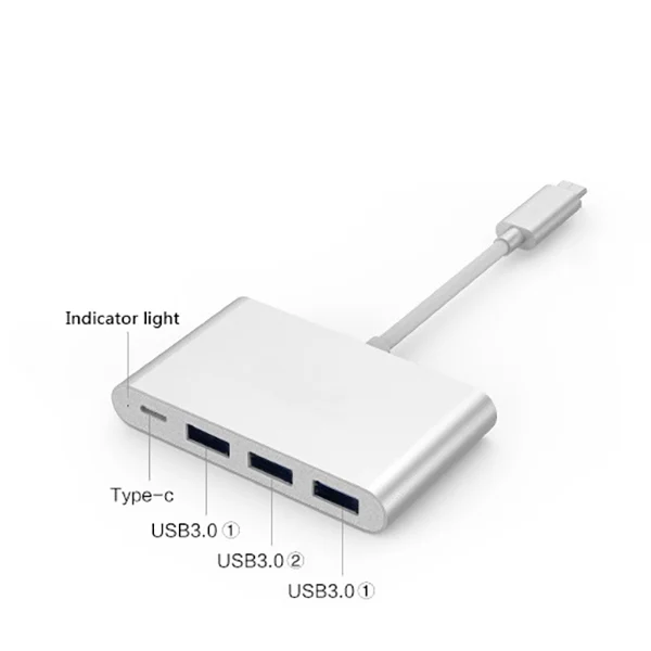 Тип C концентратор(3-Порты и разъёмы Usb3.0) и Тип-C Pd Питание-SCLL