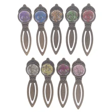 Сушеные цветы романтического дизайна ретро из металлического сплава бронзовые в виде книжных закладок книжная закладка для документов Diy подходит для подарка школьного офисного декора