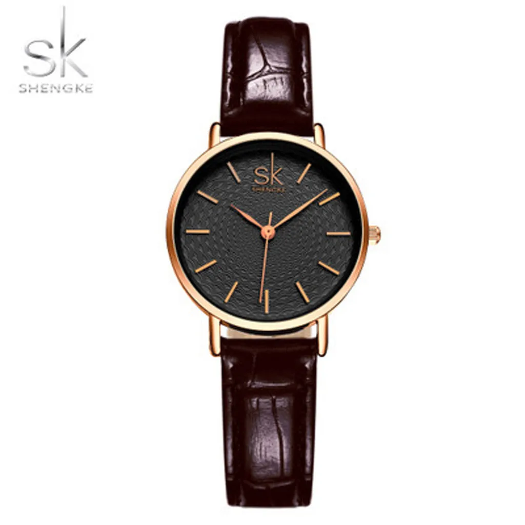 

High Quality Leather Belt Ladies Waterproof Wrist Watch Luxury Female Jewelry