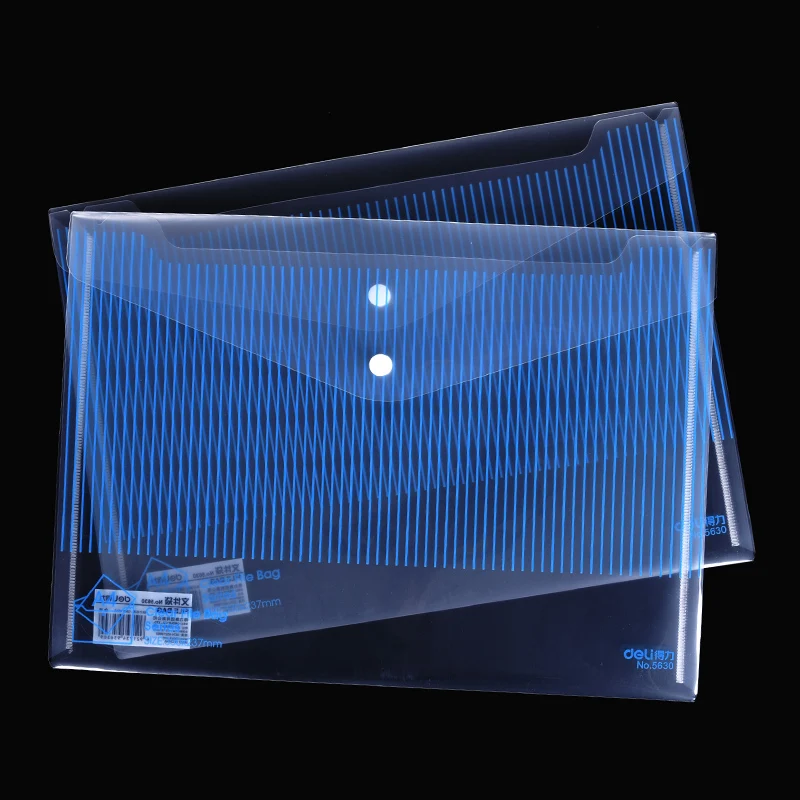 

Document Bag A4 Transparent Files Folder Plastic Portfolio Large Capacity Thickened Waterproof Student Storage Office Supplies