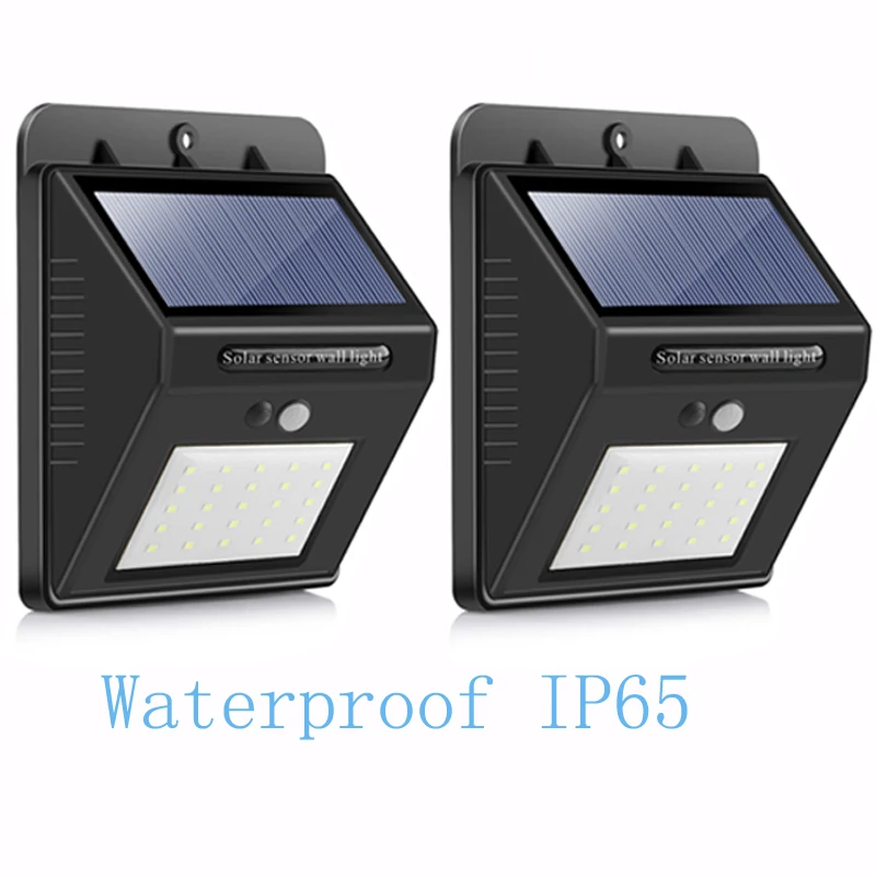

LED Solar Power PIR Motion Sensor Wall Light Outdoor Waterproof Energy Saving Street Yard Path Home Garden Security Lamp 25 LEDs