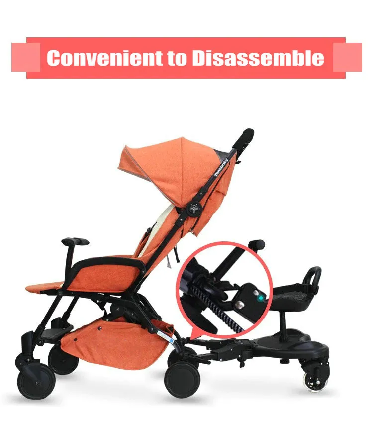 Carrinho de Bebê Auxiliar segundo Artefato Pedal de Ligação para 2 Pedal Reboque Criança Baby Show Gêmeos 9 pedal segunda criança artefato reboque, carrinho de