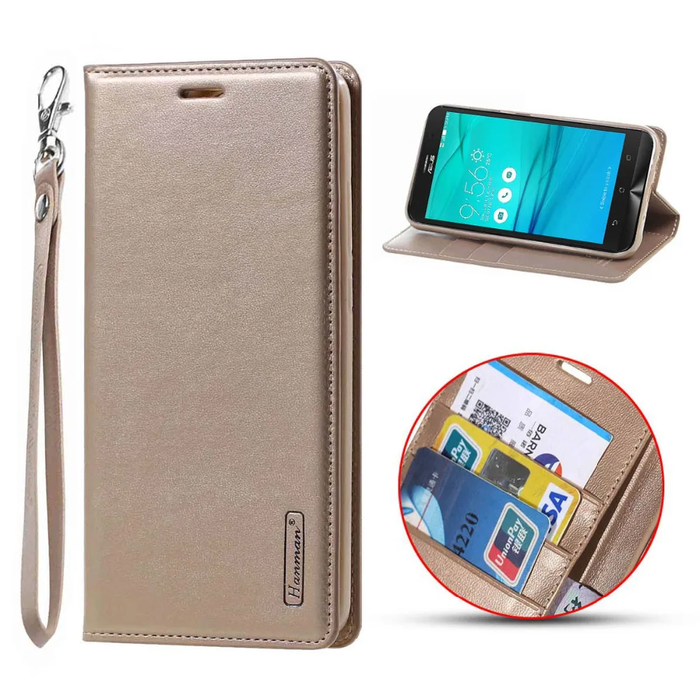 

Flip cover for Asus Zenfone ZB500K wallet leather case for ASUS ZB500KL X00AD Zenfone Go 2016 ZB500 ZB 500 KL 500K Coque Funda