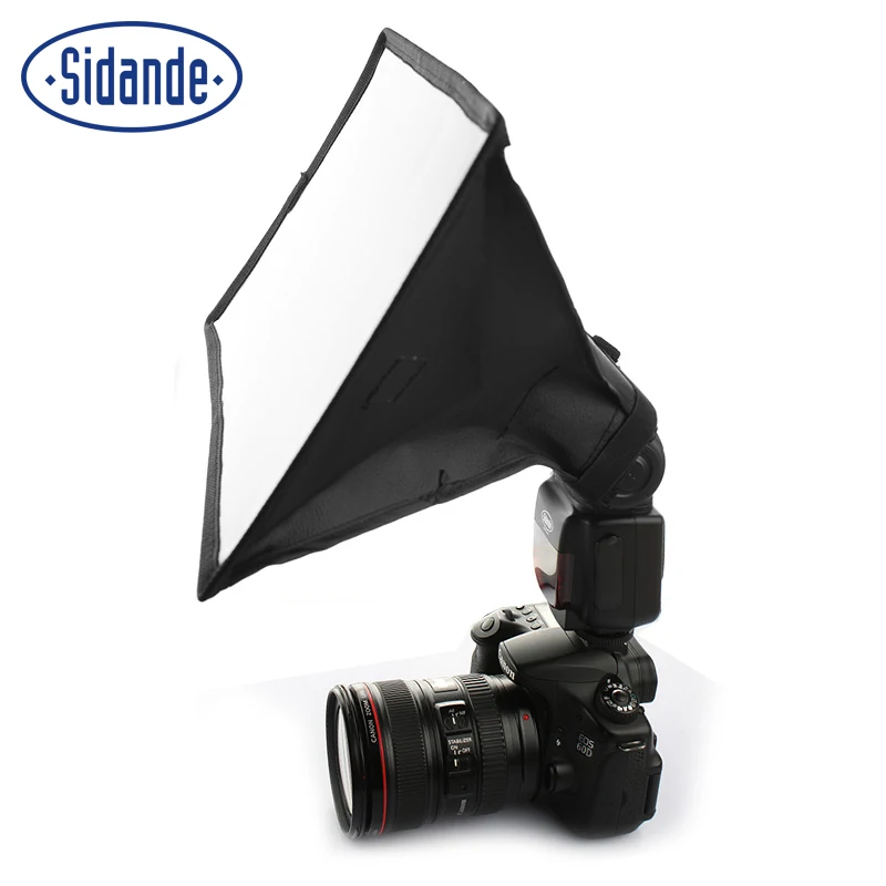

Sidande 20x30cm/7.9*11.8in Portable Mini Flash Diffuser Softbox Kit for Canon Nikon Samsung DSLR Speedlite Flash