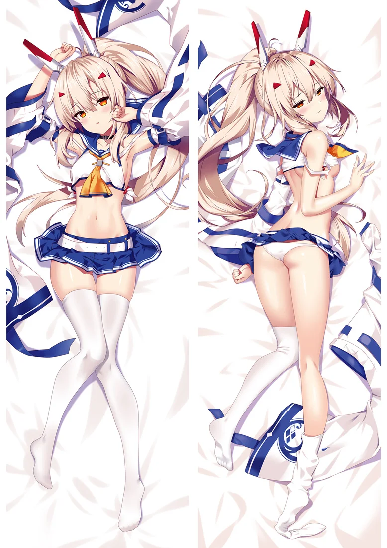 Anime Cartoon Azur Lane Double sided hugging Pillow Case Cover Pillowcase Peach Skin 2 Way 88039 | Дом и сад