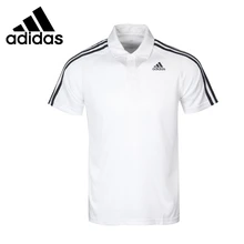 Новое поступление Adidas D2M 3S POLO Для мужчин поло из чистого полиэстера с коротким рукавом спортивный костюм