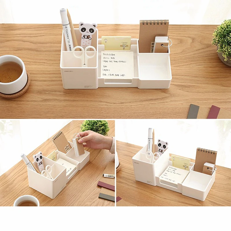

High Quality Simple Desktop Shelves Storage Box Desk Decor Stationery Makeup Cosmetic Organizer for Jewelry Stationery Hussif