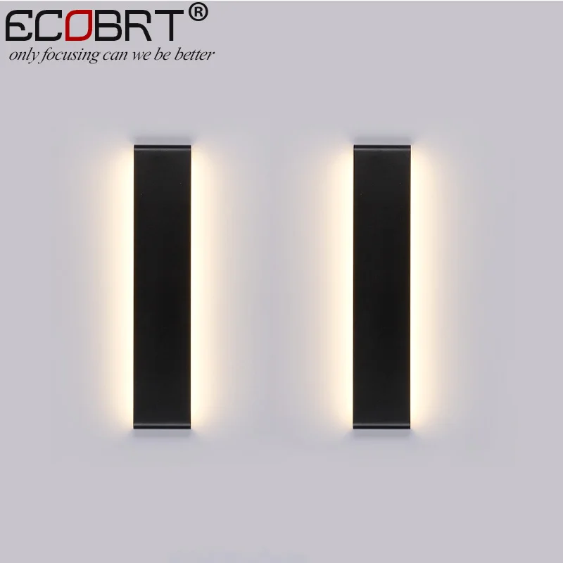 Moderní 6W Interiérové ​​svítidla 24cm dlouhé hliníkové LED ve foyer jako dekorace Sconces Ložnice Light Black & White Color90-260V ac