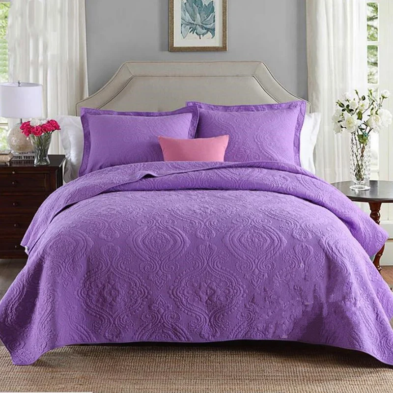 100 coton matelass couette paisse lit feuille 240x260 cm taies doreiller couvre lit violet bleu couvre lit couette dt couverture dans ensembles de - Dessus De Lit Violet 100 coton matelass couette paisse lit feuille 240x260 cm taies doreiller couvre lit violet bleu couvre lit couette dt couverture dans ensembles de - Dessus De Lit Violet