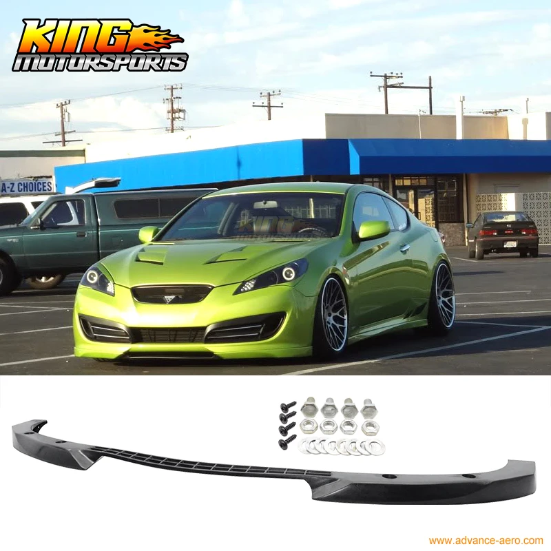 

Fit For 10-12 Hyundai Genesis Coupe Type C Front Bumper Lip Unpainted - PU