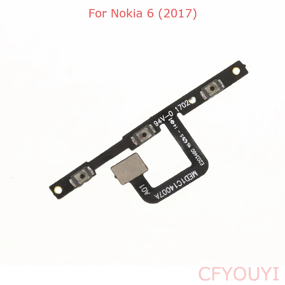 Для Nokia 6 Кнопка питания на выключенном клавише и Кнопки громкости боковой ключ гибкий кабель запасная часть