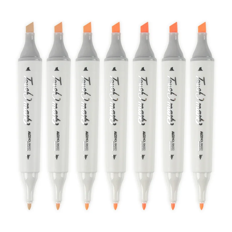 

6/12 Colours Artist Touchnew Marker Pens Blendable Alcohol Markers Skin Tone Set for Portrait Illustration Drawing