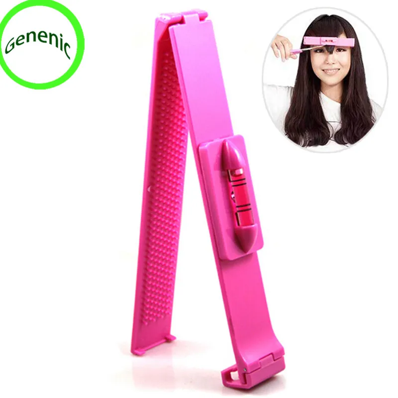 

Hot Hair Bangs Clippers Trimmer Plastic Level Instrument Ruler DIY Hair Clip Accessories Cutting Tools For Women Girls Kids