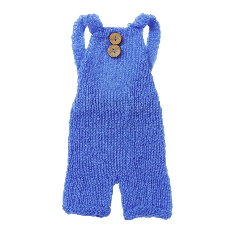 Новорожденный ребенок сплошной вязать крючком Romoer одежда костюм фото реквизит наряд без рукавов вязаный детский одежда