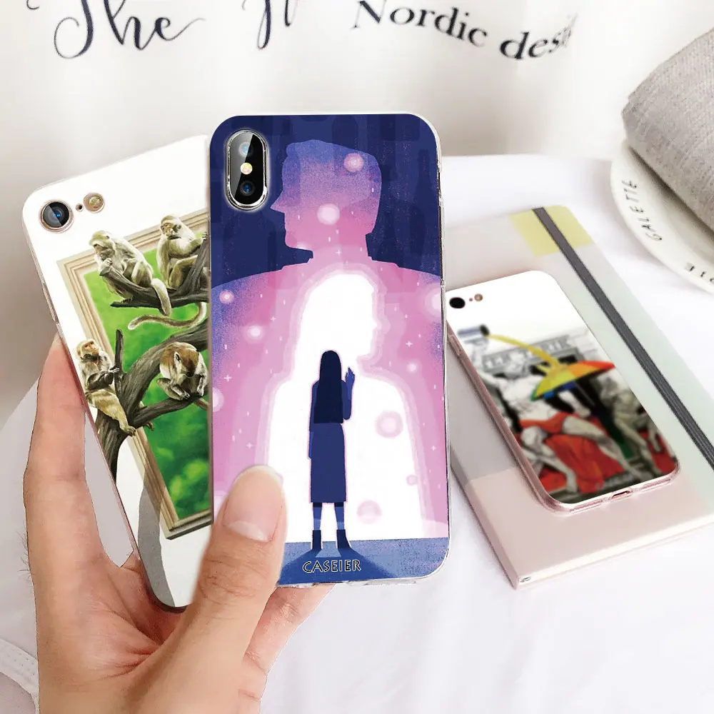 Чехол для телефона CASEIER с литературным рисунком iPhone XR XS MAX X 7 Plus Ультратонкий чехол