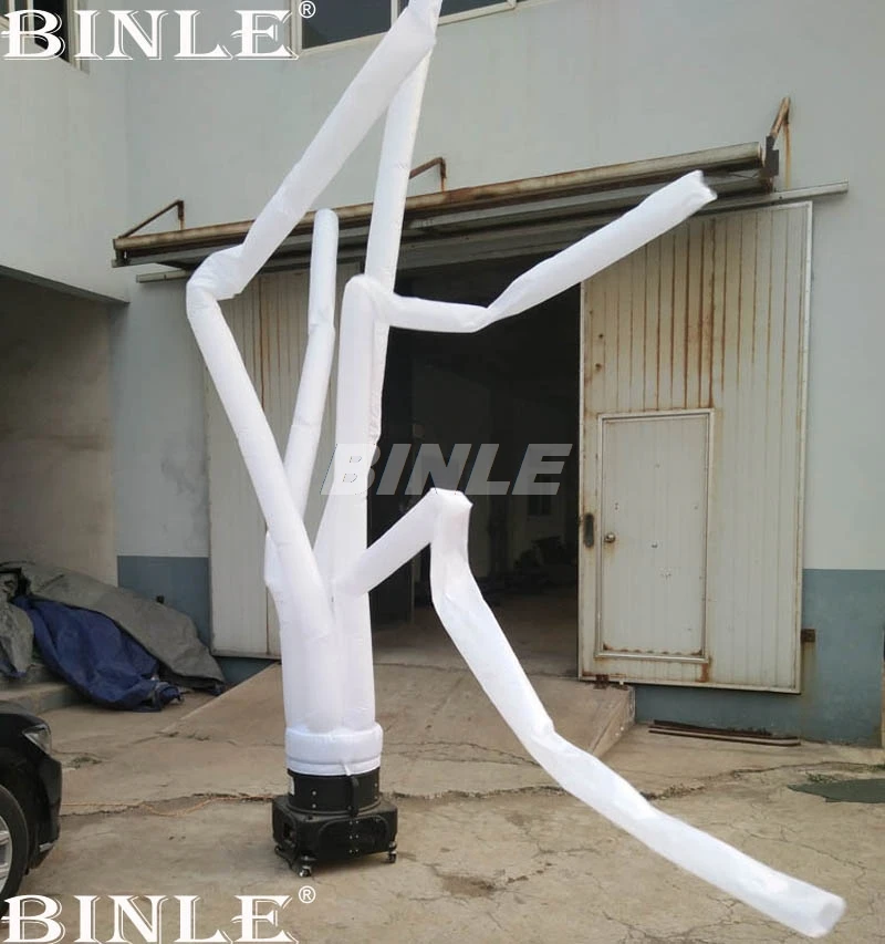 

Custom 4mH white inflatable air dancer sky inflatable tube man for events or advertising