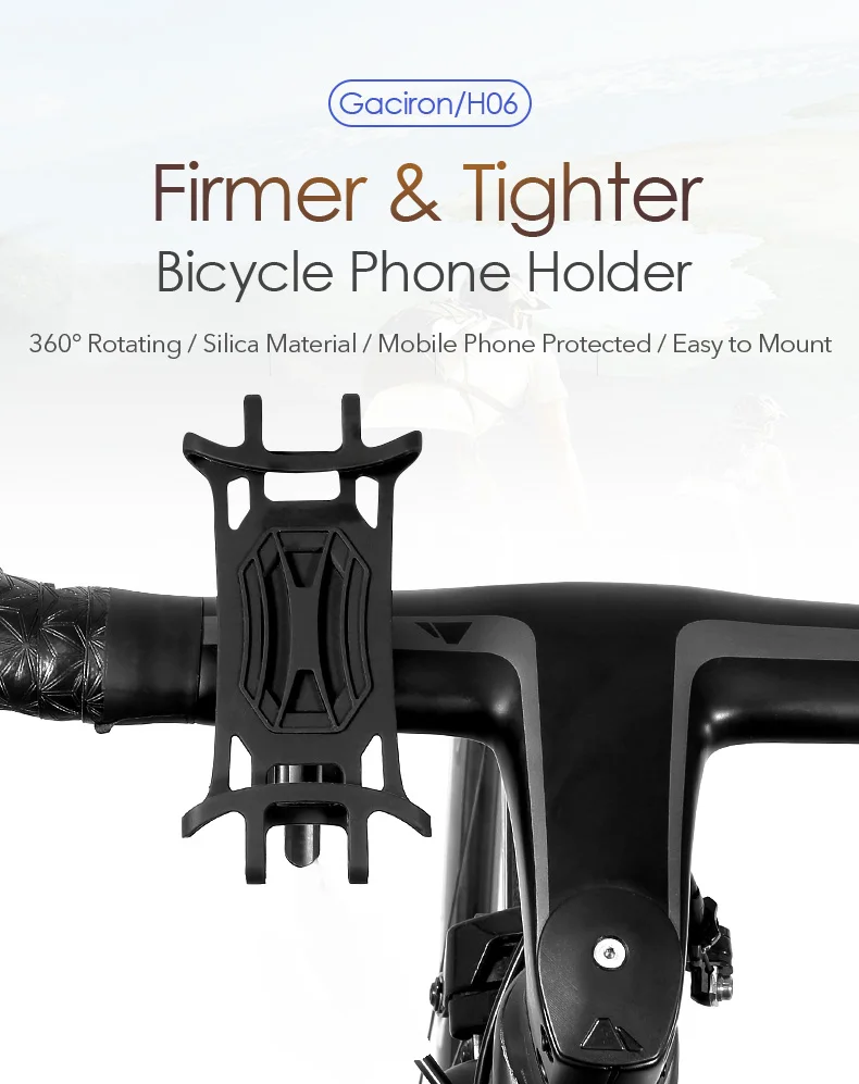 Discount Gaciron Bike Bicycle Phone Holder For 4.7-6 inch Phones Silicone Protect Optional Firmer Lighter Easy Install Bike Accessories 11 Discount Gaciron Bike Bicycle Phone Holder For 4.7-6 inch Phones Silicone Protect Optional Firmer Lighter Easy Install Bike Accessories 11