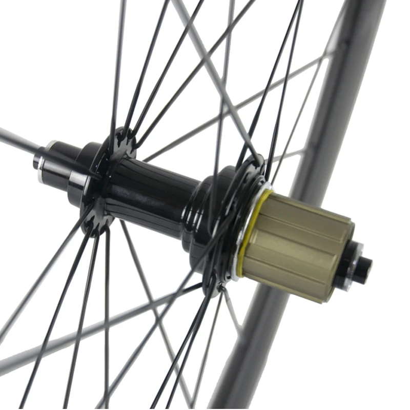 WINDBREAK 700C Road Bike Carbon Wheels Tubular 50mm Carbon Wheelset 23mm Width Clincher Wheels Basalt Brake Surface