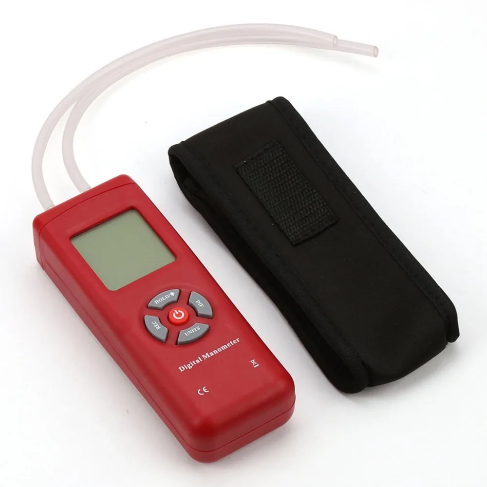 TL-100 цифровой манометр, измеритель давления воздуха, портативные манометры, ручной u-образный дифференциальный измеритель давления