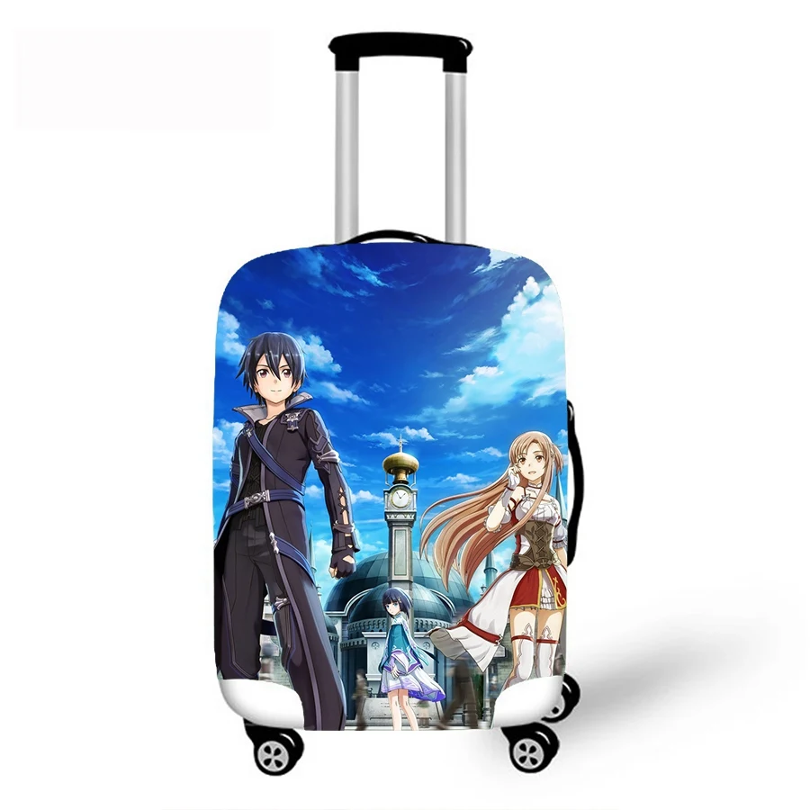 DIYBT045 Защитный чехол для багажа Sword Art онлайн 3D напечатанный водонепроницаемый чехол для 18-30 дюймов чемодан на колесиках эластичные дождевики для путешествий - Цвет: DIYBT045