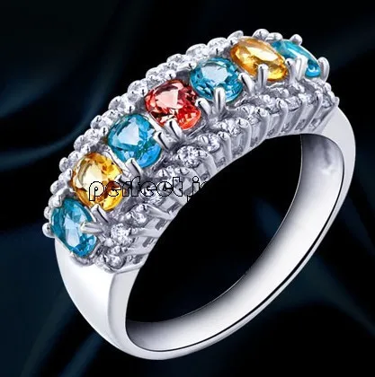 garnet citrine ring