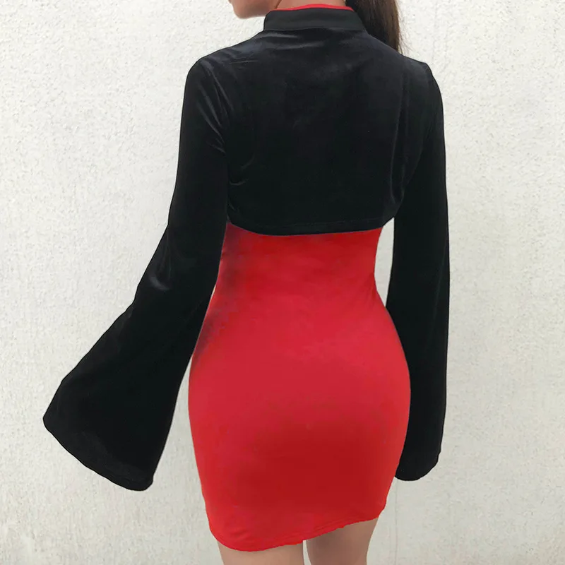 JSMY New Women Stand Collar Flare Sleeves Chinese Style Short Blouse Sweatshirt Expose Navel Short Casual Pullover Top JSMY New Women Stand Collar Flare Sleeves Chinese Style Short Blouse Sweatshirt Expose Navel Short Casual Pullover Top