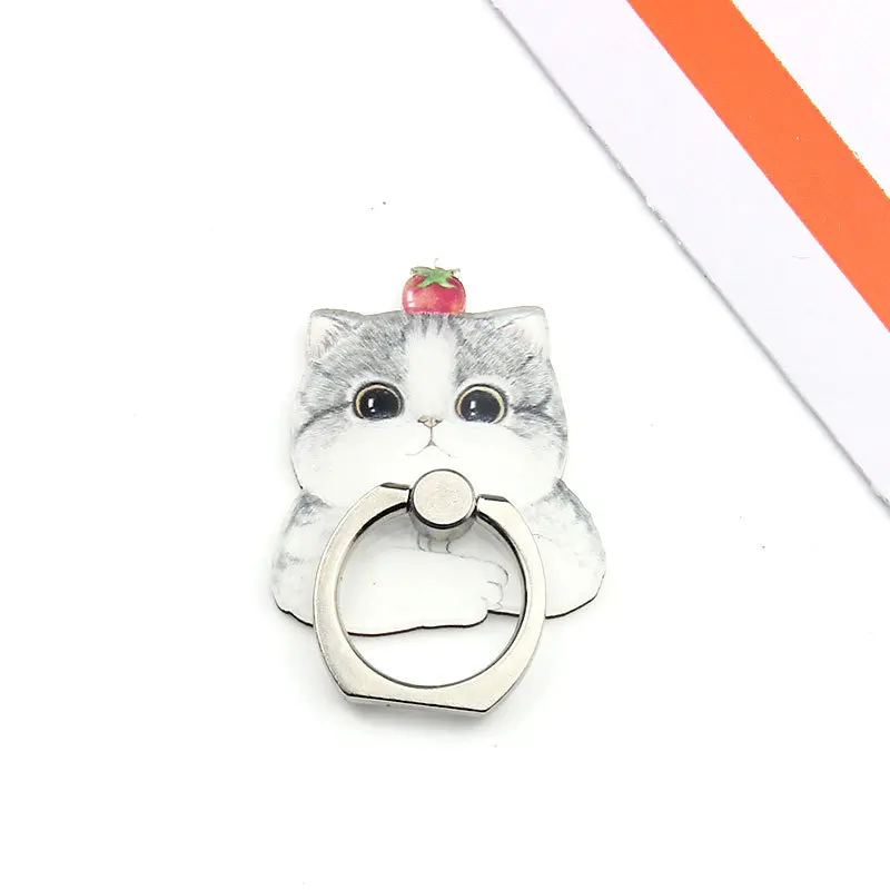 Universal Acrylic Finger Ring for Smartphone Lovely Dog Series Cartoon cute mobile phone holder Stand Ring Support For Samsung