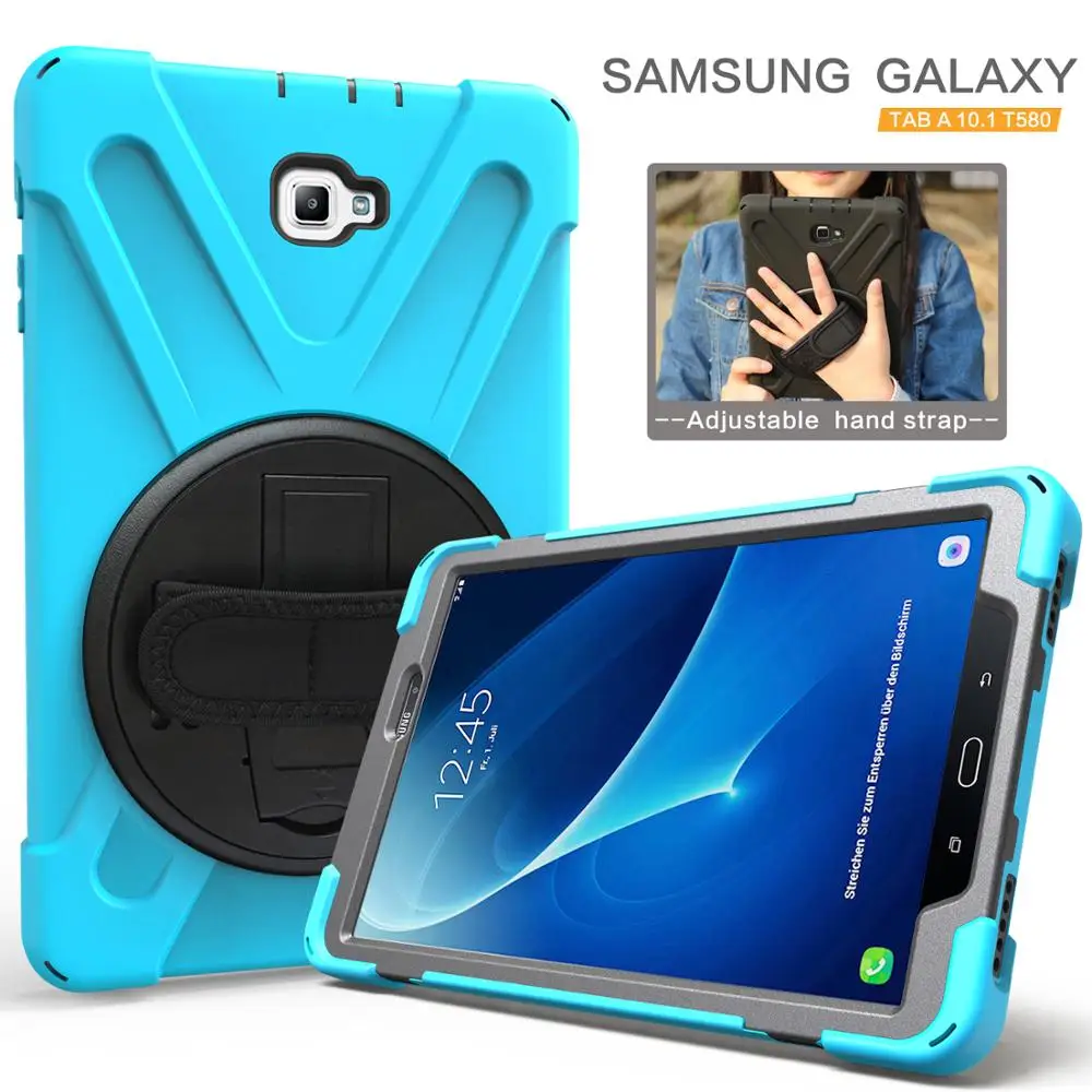 Чехол подставка для Samsung Galaxy Tab A A6 10 1 дюйма с ремешком на руку|Чехлы планшетов и электронных книг| |