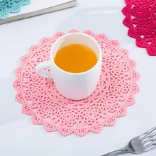 1 шт. круглый цветочный полый изоляционный коврик бытовой термостойкий Противоскользящий коврик