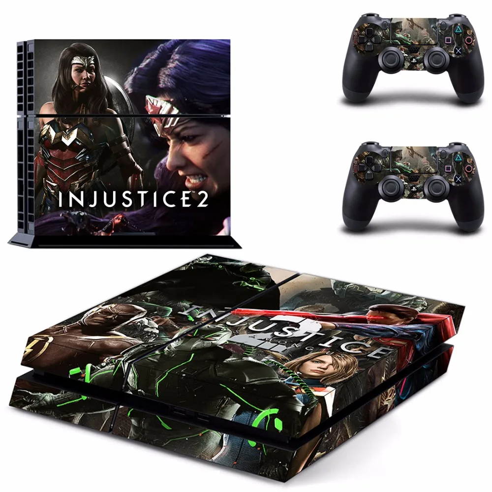 Injustice 2 PS4 наклейка на всю кожу лицевые панели для консоли и контроллера Sony playstation