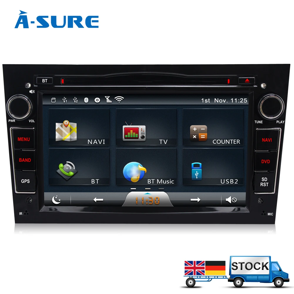 A Sure 7" WiFi DVD Player 2 Din GPS Navigation Autoradio for OPEL Corsa