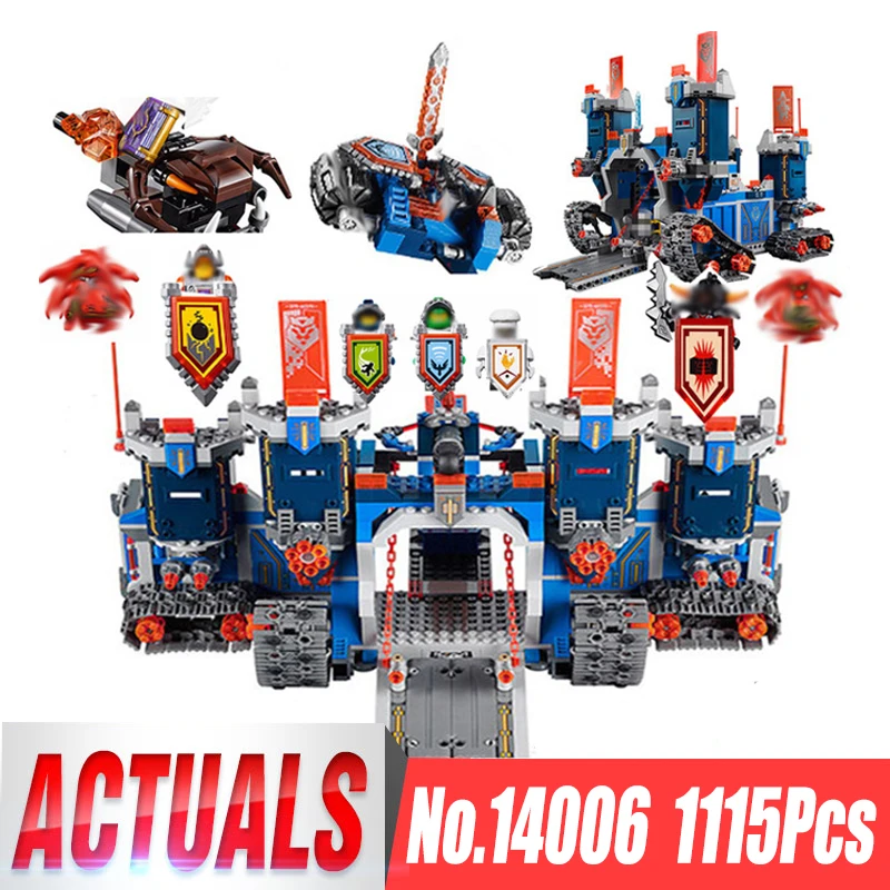 

Lepin 14006 Nexoe The Fortrex Nexus 1 Knights Building Blocks Bricks kit Toys Set Castle Weapon Clay Aaron Fox Axl legoing 70317