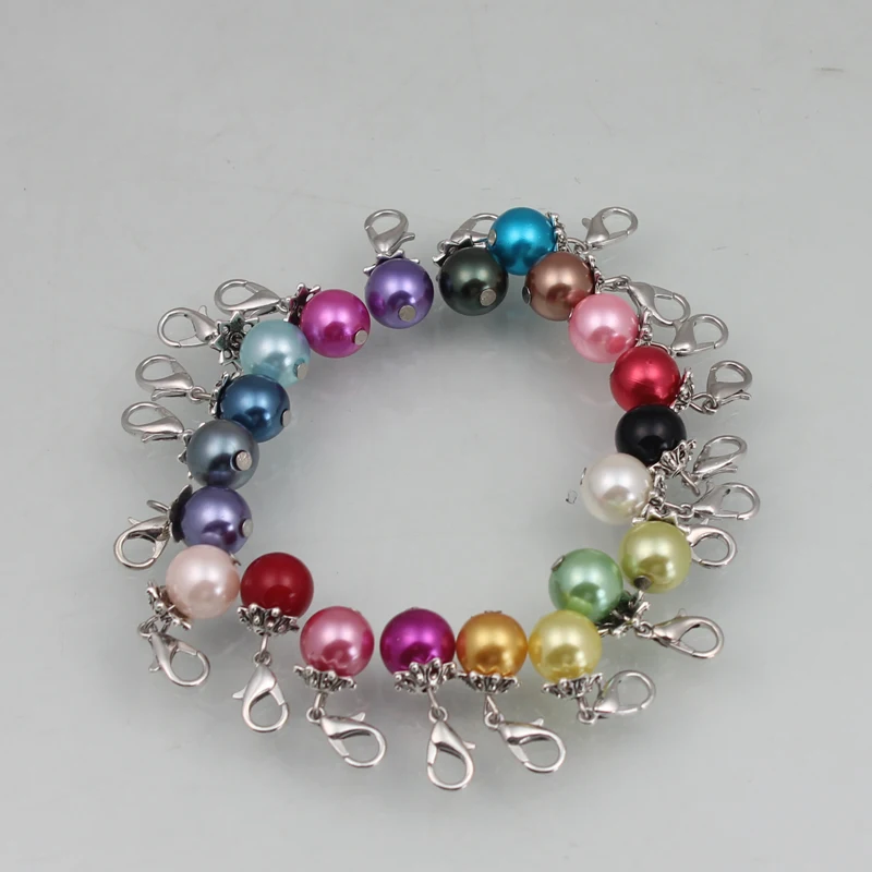 

12pcs Colorful Pearl Birthstone Charms for Necklace Bracelet Jewelry Making Floating Handcraft Beads Charm For Diy Jewelry