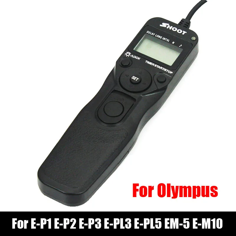 Shoot RM UC1 LED Selfie LCD Timer Remote Control Shutter Release Cable