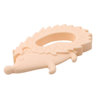 

Hedgehog Baby Teethers Pendant Necklace Accessory Newborn Baby Teething Toys BPA Free Silicone Teether Chew Charms