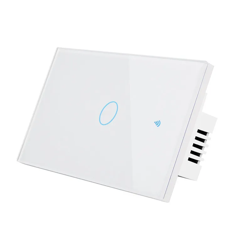 Высококачественный wifi смарт-переключатель настенный светильник Wi-Fi приложение удаленный сенсорный выключатель для Alexa/Echo Home XNC - Цвет: 1 Switch White